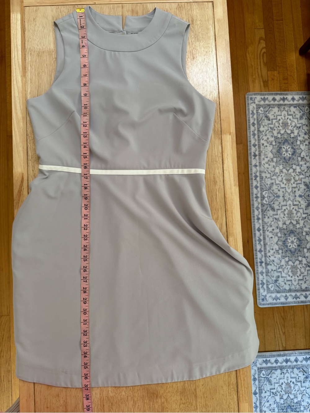 Camilyn Beth Light Gray Sleeveless Fit & Flare Dress Size 10 Coquette Modest - Picture 9 of 9